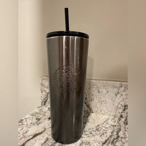 Starbucks Ombre Black/ Gray Tumbler with Straw
